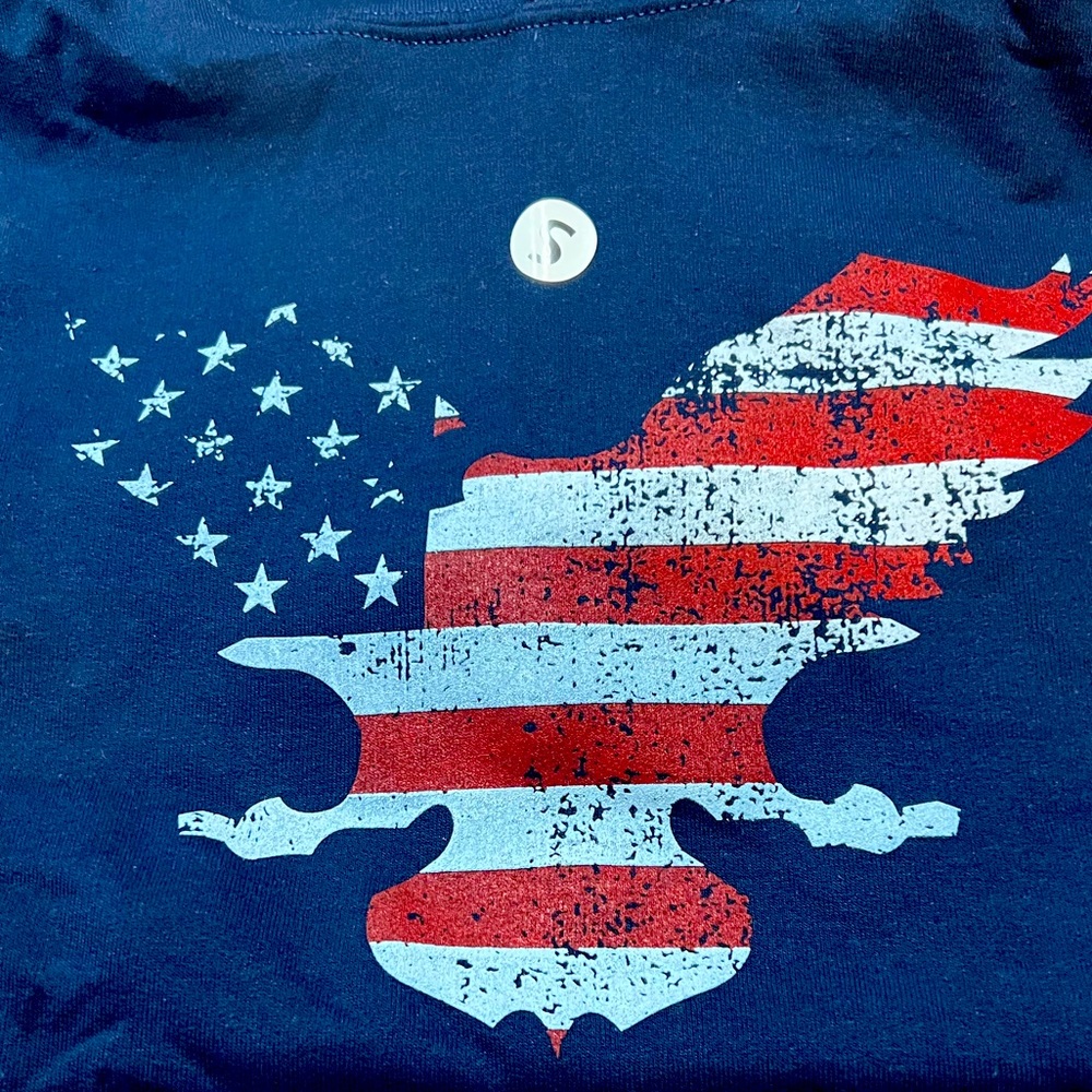 Freedom Eagle sweatshirt. Tagless design